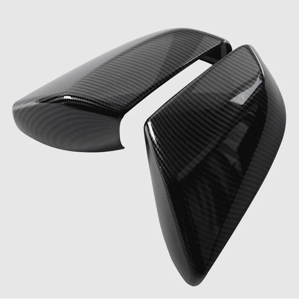 For Cadillac CT4 ATS 2013-2025 Car Sticker Carbon Rearview Side Mirror Cover Wing Cap Exterior Door Rear View Case Trim Auto ABS