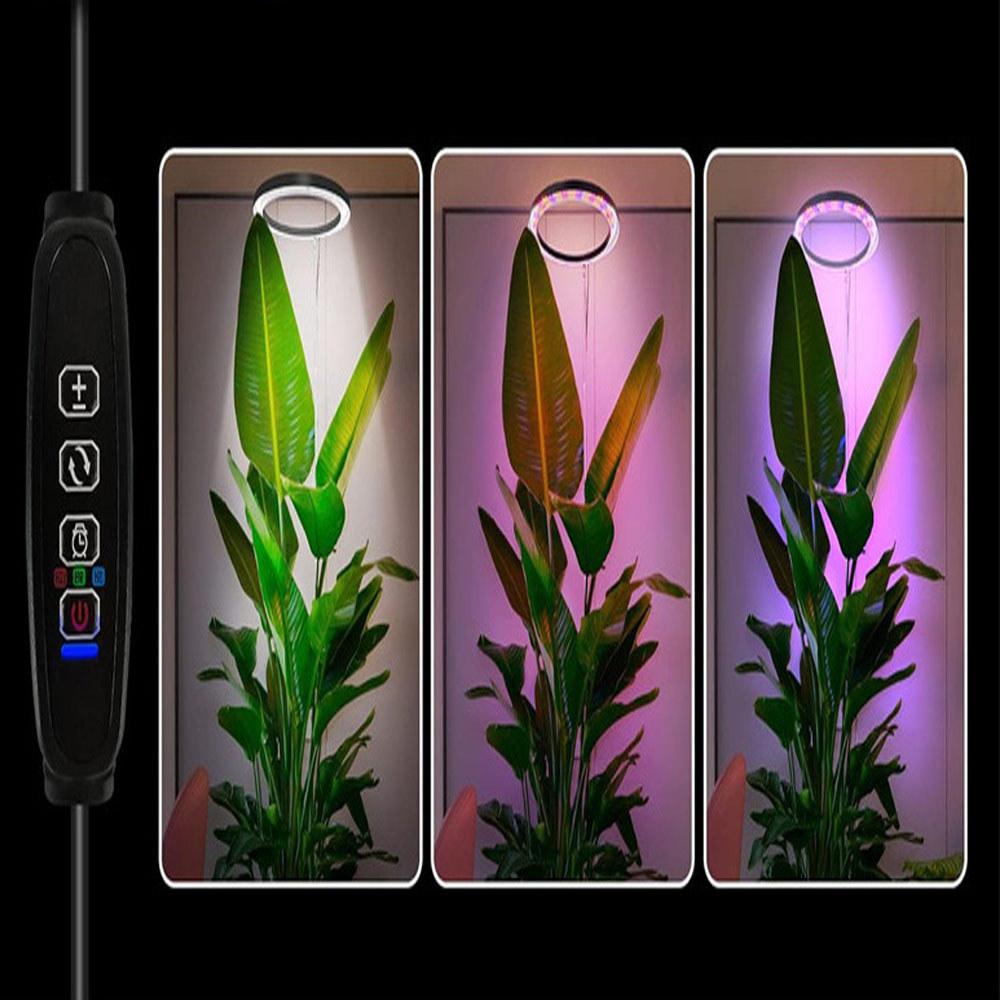 6-Inch LED Full Spectrum Plant Light Large Plants Grow Light Adjustable Extendable Pole Plant Growth Supplement Lamp