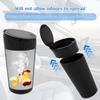 2Pcs 650ml Car Trash Can Plastic Cup Holder Dustbin with Lid Leak Proof Vehicle Garbage Bin for Car Door Pocket Seat Back Pocket