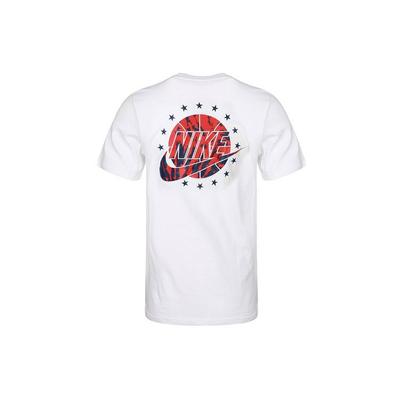 T Shirts Men's White Crew Neck Moderate Straight Fit CV1084-100