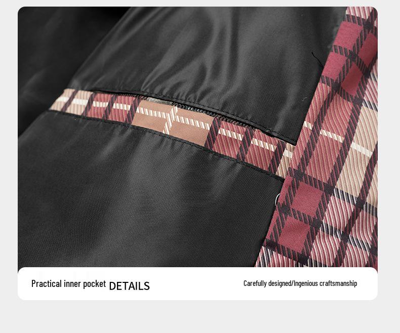 American Men's Trendy Stand Collar Cotton Jacket - Warm Casual Outerwear for Autumn and Winter.