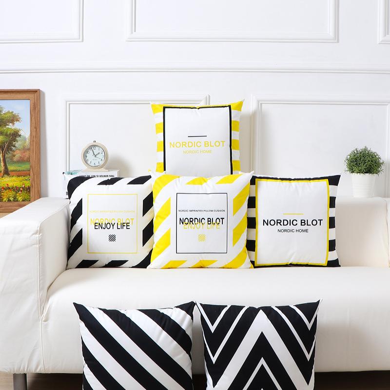 Pillow Cushion Office Waist Cushion Living Room Chair Sofa Waist Cushion Nordic Ins Style Simple and Modern