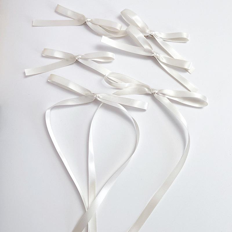 Ju Jingyi Style Ballet Bow Hair Clip Set: Ribbon Duckbill Clips for Girls' Braided Hair Accessories