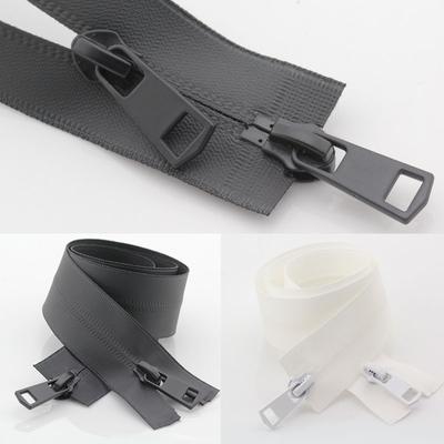 1 ST Öppen nylon osynlig för utomhusjacka Vattentät dragkedja 5# dubbelskjutare DIY-sömnad