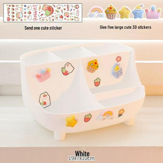 Roztomilý velkokapacitní držák na tužky pro dívky - Jednoduchý moderní organizér na stůl