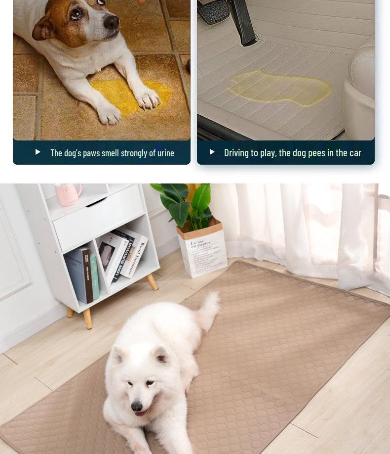 Washable Non-Slip Pet Urine Pad: Absorbent, Quick-Dry, Reusable Dog & Cat Training Diaper