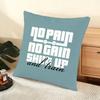 No Pain No Gain Cushion Cover Soft Short Plush Pillow Cover Smooth Cozy Texture Aesthetic Cushion Case Home Decor