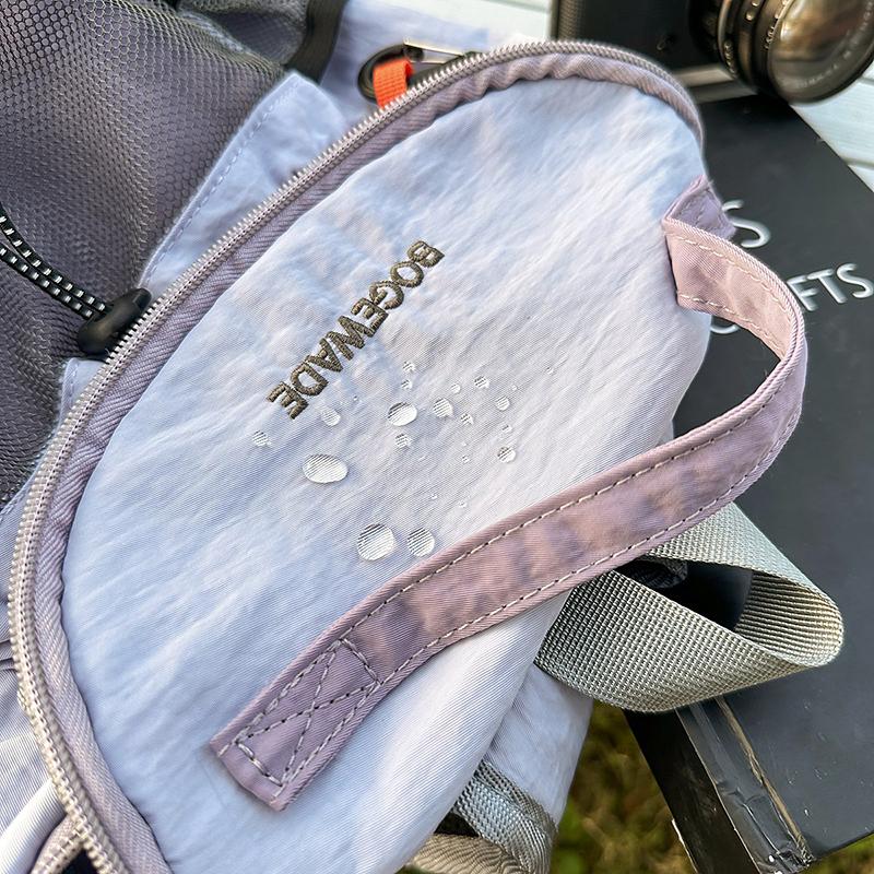 Outdoor Sports Bag Unisex Contrast Color Stitching Backpack Lightweight Travel Backpack