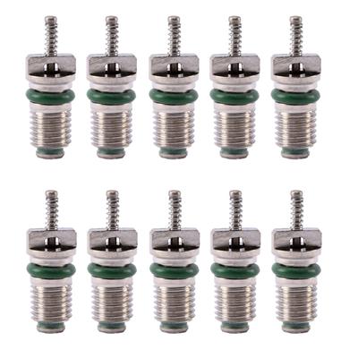 10pcs AC R134A Valve Core Automotive Car Air Conditioning Cores Needles Repair Kit Heat Resistant Car Accessories Herramientas