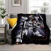 Mecha Armor Robotic Design Blanket Flannel Blanket for bed, sofa, Camping, Hiking, Picnic Essentials, gift for family Fan gifts