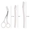 Karsyngirl 2/3 Pièces Tondeuse à sourcils pour femmes Épilateur facial pour femmes Retireur de poils de sourcils Rasoir à sourcils en acier inoxydable Outils de beauté