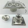 Modern 4 Inch Custom Square Stainless Steel Shower Drain Hot Sale Bathroom Floor Drain