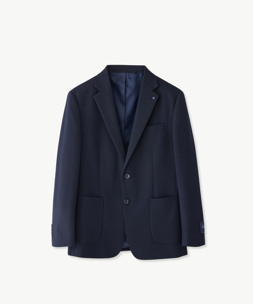 STCO Italy Marlane Wool Stretch Blazer Navy (Relaxed Fit)_Sjavc91Nsn