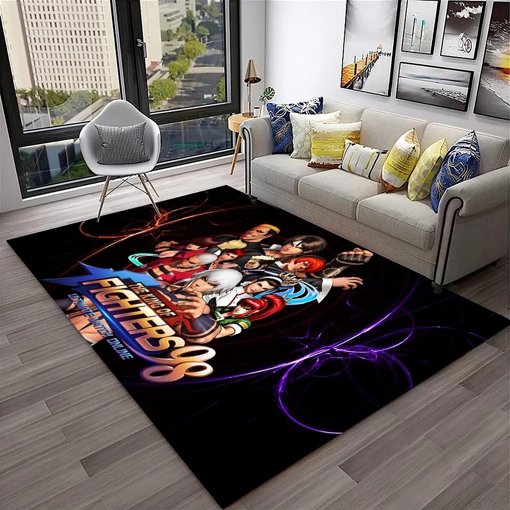 3D Retro Game King of Fighters Gamer Carpet Rug for Home Living Room Bedroom Sofa Doormat Decor,kids Area Rug Non-slip Floor Mat