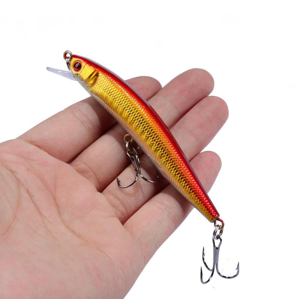9.5cm/8.5g Minnow Lure, 10 Colors, Bionic Hard Plastic Fishing Bait
