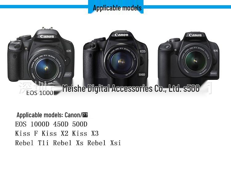 FUYALIN LPE5 USB Dual Charger for EOS 1000D, 500D, 450D, Kiss X3, X2, F.