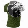 Men's  T Shirt Short  3D Print Crew Neck Shirt Retro Vintage Casual Street Style Sports Outdoor Holiday Going Out  Summer Clothing
