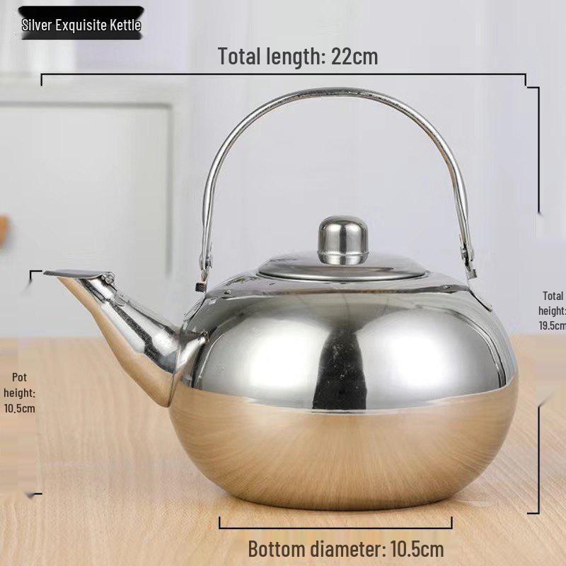 Stainless Steel Teapot with Filter for Home or Restaurant Use