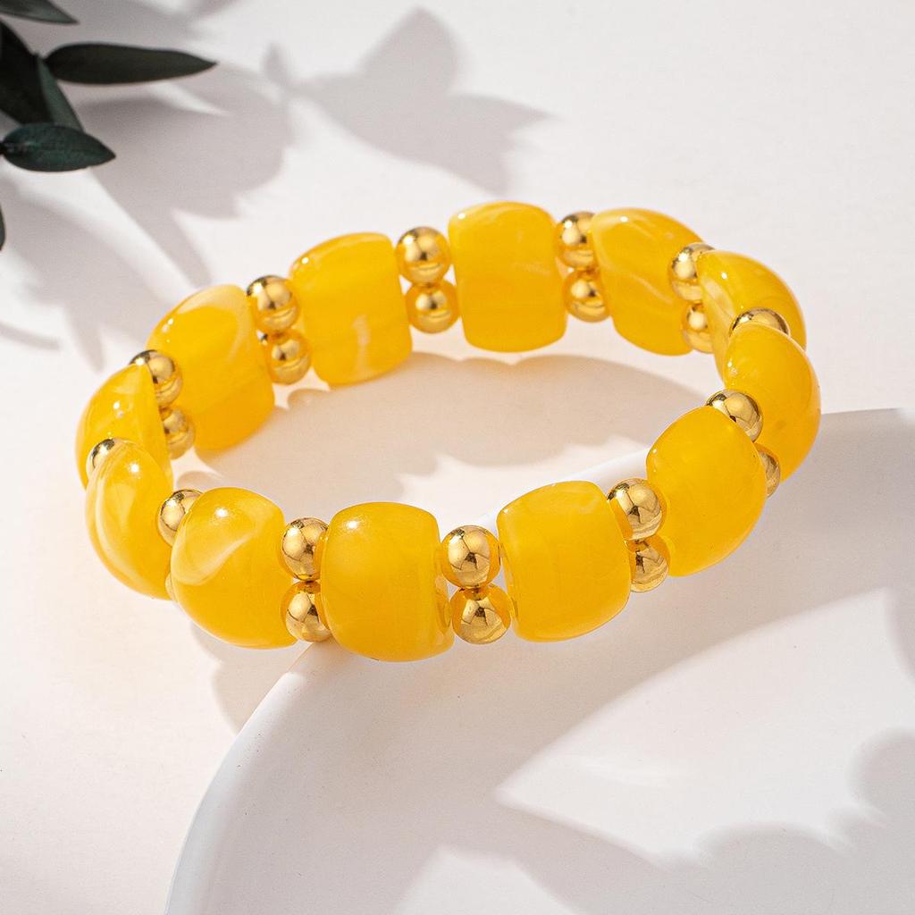 Ladies' Minimalist Ombre Beaded Acrylic Bracelet