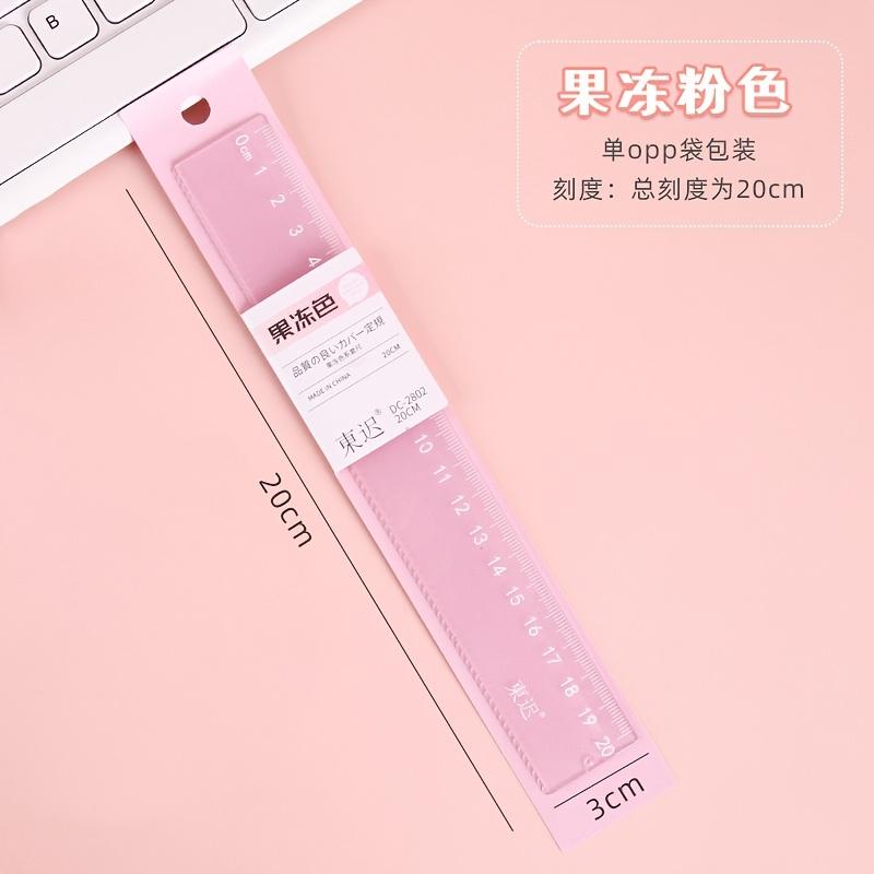 

Creative Jelly-Colored Ruler, A Stylish 7.87inch Measuring Tool for Students, Perfect for Studying, Office Work, and Drawing