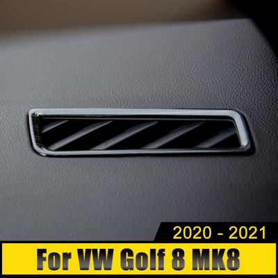 Για Volkswagen VW Golf 8 MK8   2022 Ανοξείδωτα Διακοσμητικά Καλύμματα Εξόδου Αεραγωγού Κονσόλας Αυτοκινήτου