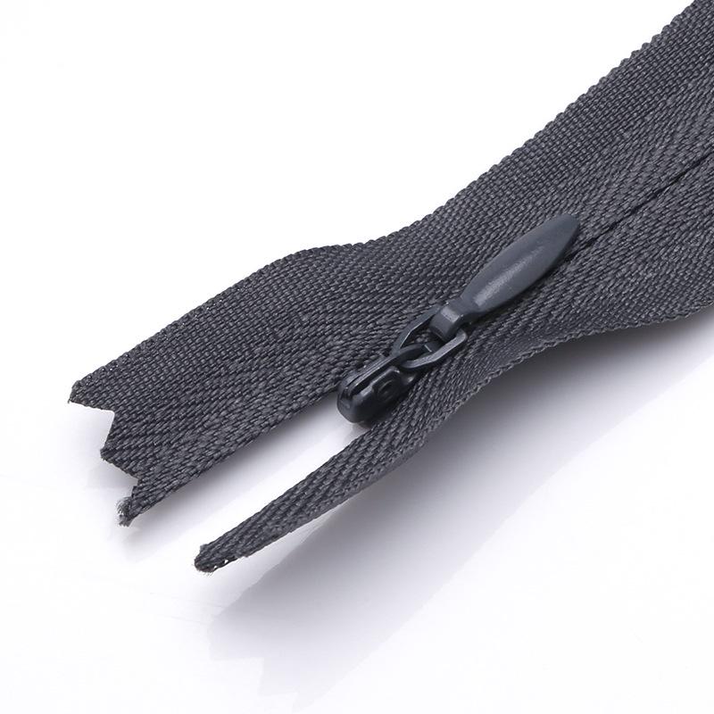 Colored Nylon Invisible Zipper for Home Textiles & Clothing Accessories - #3 Closed-End Design