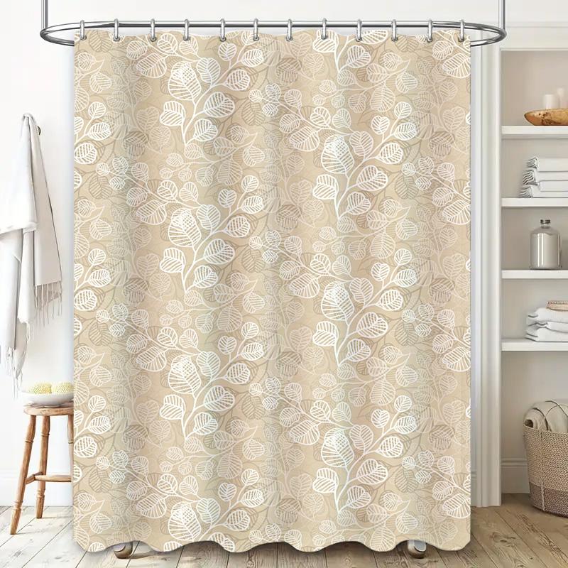 Abstract Geometric Shower Curtain 3D Printed Bath Decor in Multiple Colors for Modern Bathroom