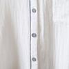 Youthful Korean Style Cotton Shirt Loose Fit Long Sleeve Vintage Peter Pan Collar Blouse for Women Spring Autumn Office Wear