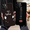 Phone Case for Apple iPhone 13 15 Pro 7 8 XR XS MAX Air 17 Pro Max 14 11 12 16 Funda Phone Cover Anime Narutos Itachi