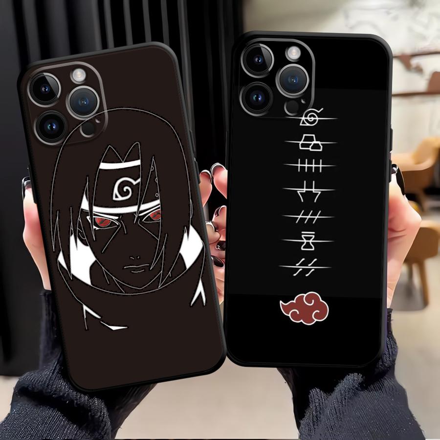 Phone Case for Apple iPhone 13 15 Pro 7 8 XR XS MAX Air 17 Pro Max 14 11 12 16 Funda Phone Cover Anime Narutos Itachi
