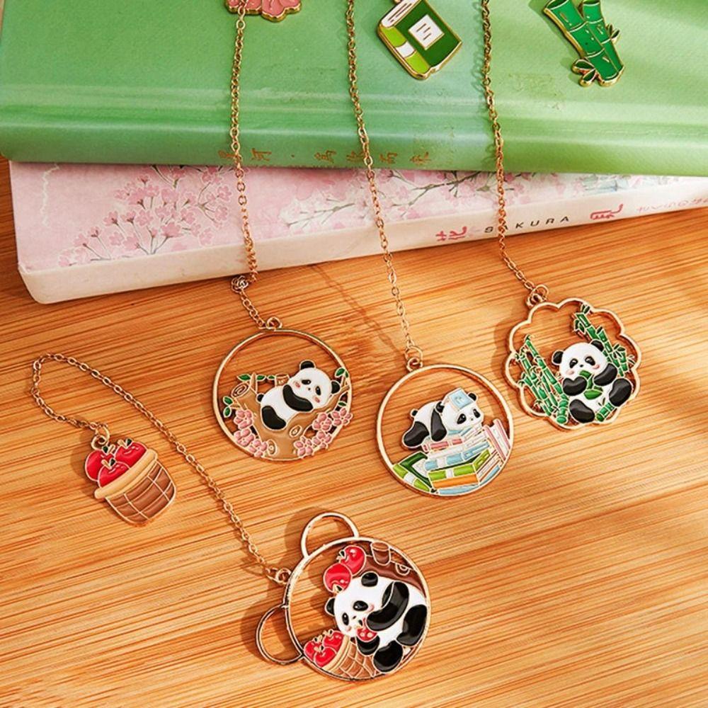 Cute Metal Bookmarks Funny Pagination Mark Creative Separator Pages Tags