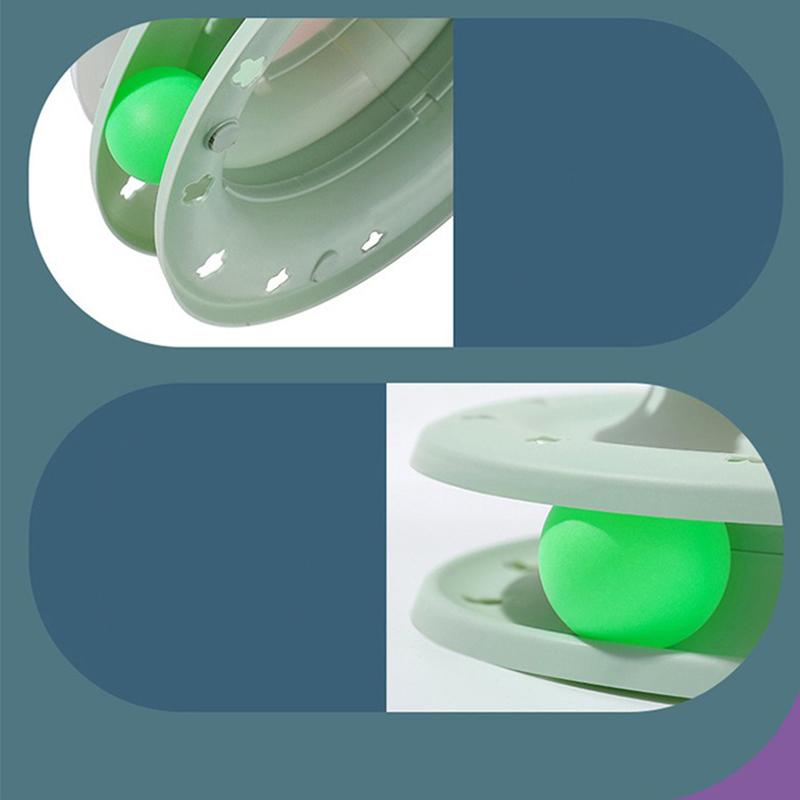Cat toys new cat head cat carousel cat self-sexual track amusement plate interactive educational toys
