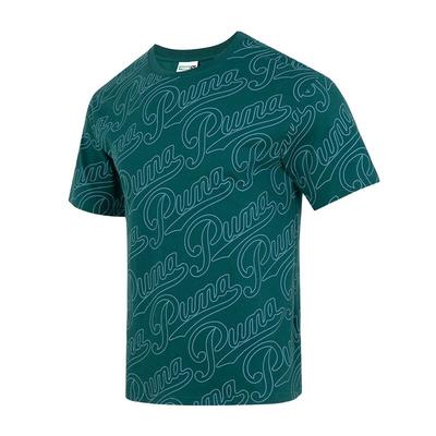 Letter Print Comfortable Breathable Short Sleeve T-Shirt Men Tops Green 630938-60