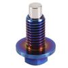 Aluminum Alloy Magnetic Oil Pan Sump Return Drain Plug Bung Fitting AdapterM12x1.75