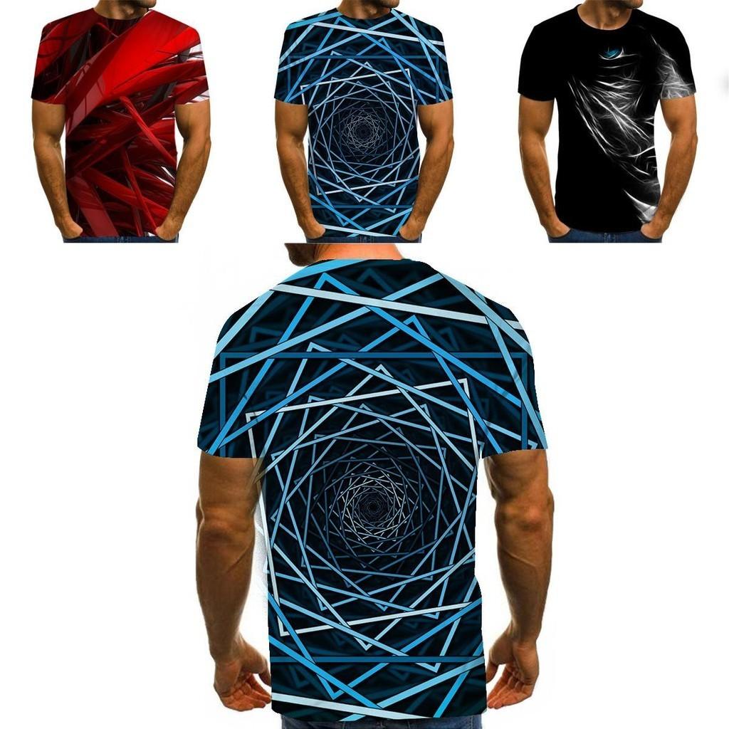 Vibrant Funny Hypnosis 3d T-shirt For Men And Women With Soft Casual Short Sleeves