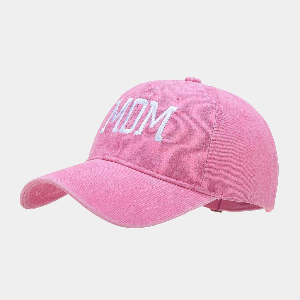 Trendy Vintage Embroidered Washed Cotton Dad/Mom Baseball Cap - Casual Sun Hat