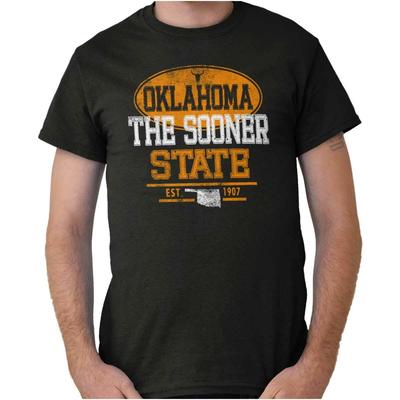 Oklahoma Sooner State Souvenir Gift OK Womens or Mens Crewneck T Shirt Tee