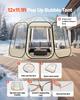 Pop up Bubble Tent, 3.36 x 3.45 m Waterproof & UV-Resistant, Clear Camping Tent Shelter, Outdoor Garden Dome Igloo Tents with Windows, 540° Panoramic