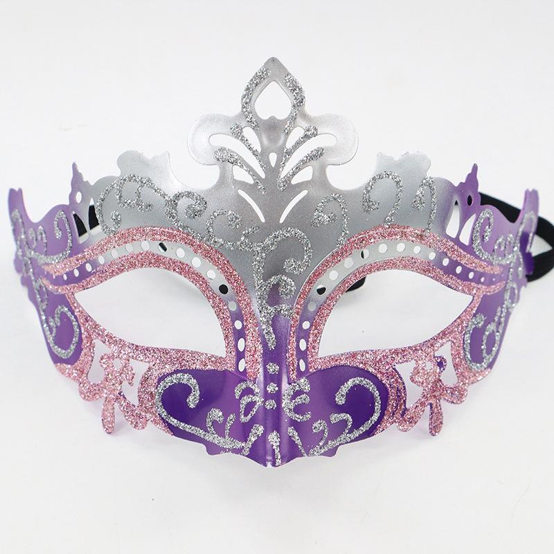 1PC Masquerade Mask Vintage Mask Black Antique Copper Half Face Mask Plastic Halloween Costume Party Mask Women Men