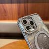 For iPhone 16 Pro Max Luxury Plating Flash Magsafe Magnetic Rhinestone Phone Case For iPhone 11 12 13 14 15 16 Plus Lens Cover