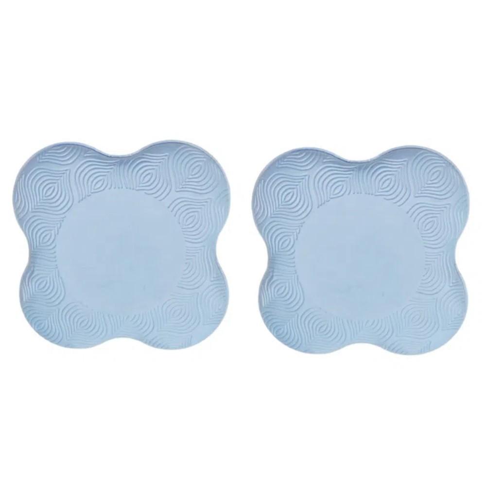 2pcs Soft Yoga Knee Mat Portable Kneeling Protect Pad Elbow Cushion  Yoga Accessories