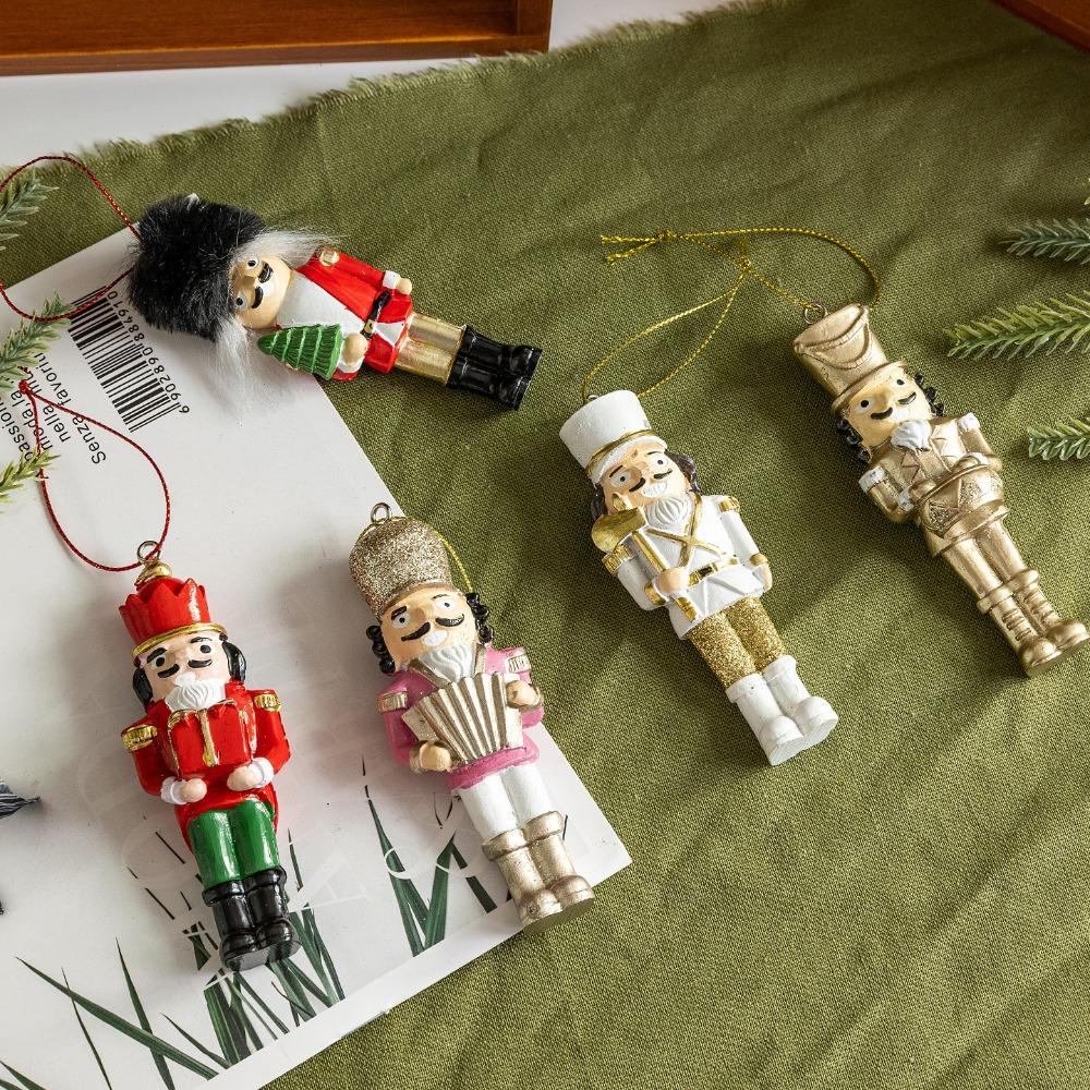 New Nutcracker Puppet Soldier Ornament Doll Merry Christmas Decoration Creative Gift Wooden Handicrafts Desktop Cute Ornament