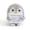Positive Crochet Potato Doll with Card Handmade Knitted Emotional Support Hug Pocket Cucumber Ornament Room Decor Christmas Gift