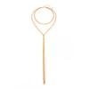 Ingemark Trendy Sexy Multi-Layer Round Sequin Long Tassels Pendant Necklace Women Vintage Metal Chest Neck Chain New Jewelry