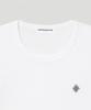SLOW RECORD HOUSE Layered Check Roll-Up T-Shirt_White