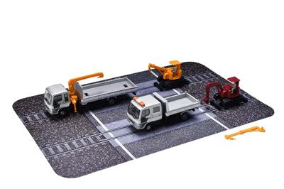 Die LKW-Sammlung LKW-Sammlung Eisenbahnwartungsfahrzeug Set F Diorama Zubehör