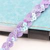 5 Yards Sequin Lace Braided Band 15MM Dress Wedding Tape Decor Ribbon  Trim Sewing Clothes Stage