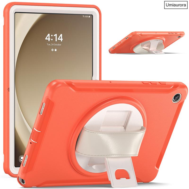 For Samsung Tab A A7 A8 A9+ A11 Plus 11 Inch SM-X230 X210 X200 S6 Lite 10.4" Shockproof Tablet Case Hand Strap Stand Armor Funda