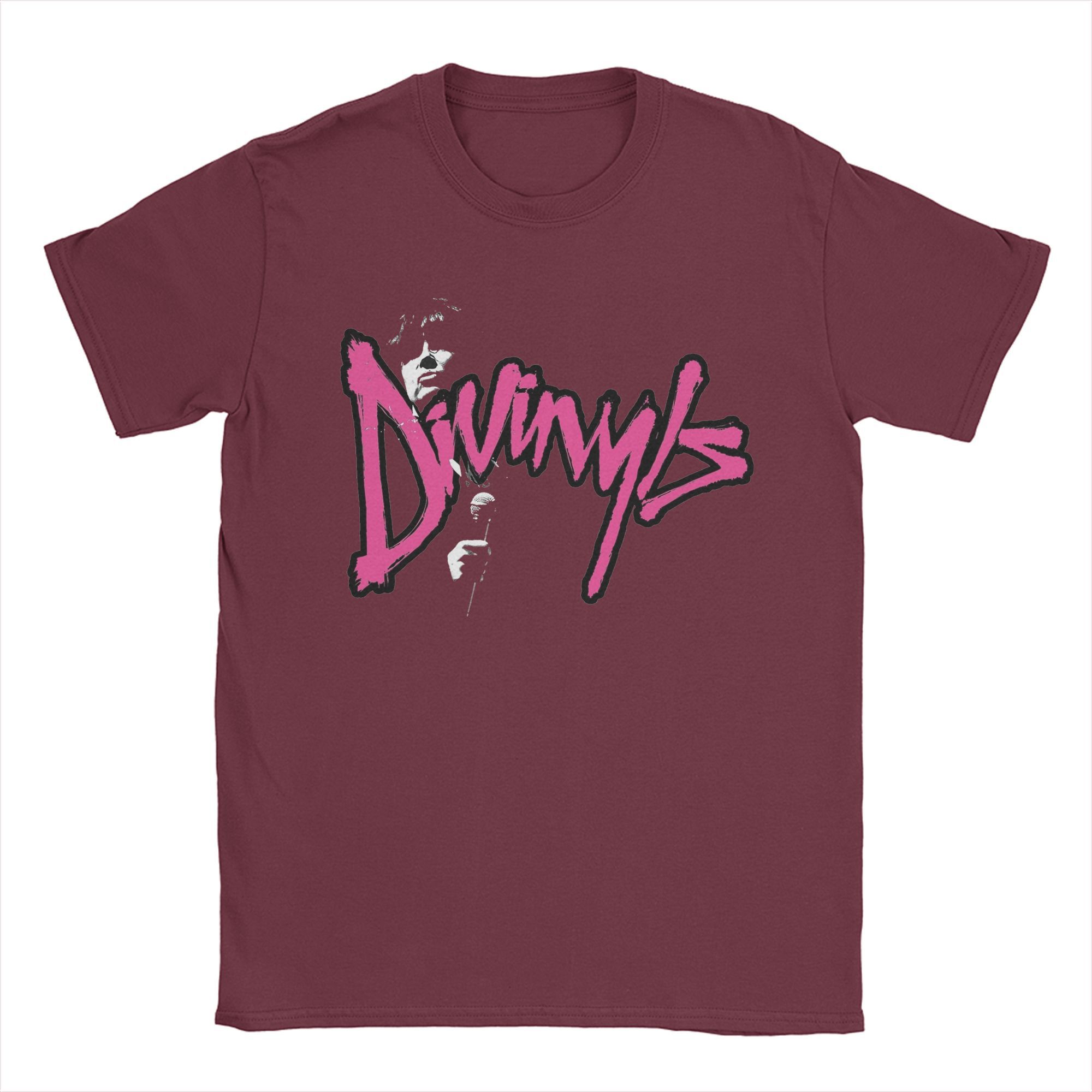 Футболки Divinyls Chrissy AusRock Band для мужчин, 100% хлопок, забавные футболки с круглым вырезом, футболка с коротким рукавом, одежда, идея для подарка S бордовый