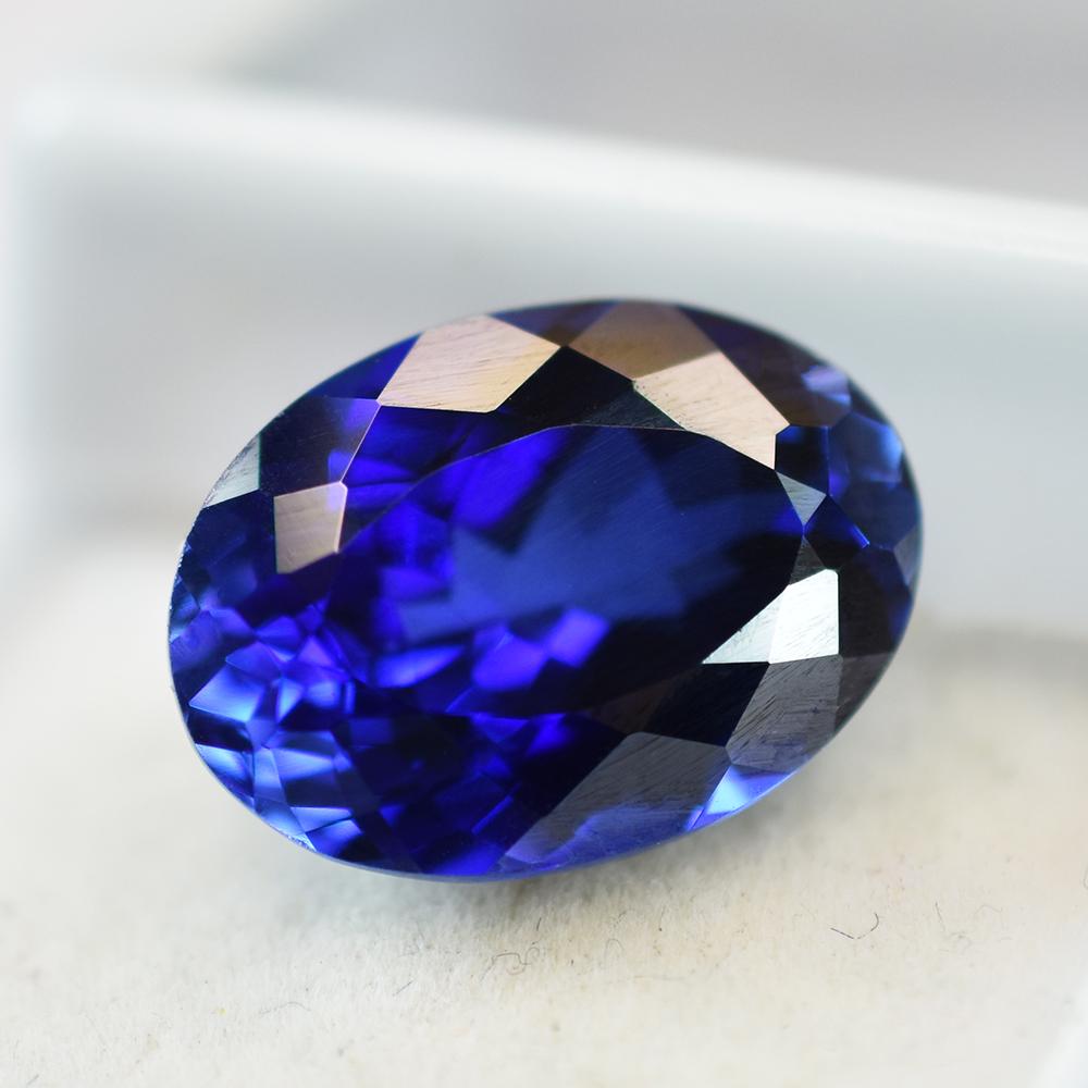 Natural Blue Tanzanite Loose Gemstone 10.20 Ct Oval Cut for Jewelry Making and Gem Collections